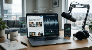 Audio vs Text Content in 2026: Which Format Wins for Engagement, SEO and Growth?